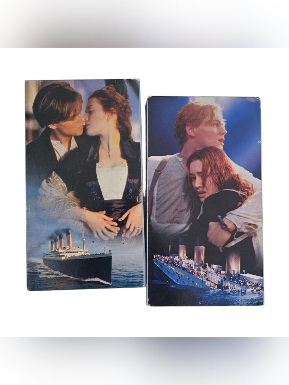 Titanic VHS Movie 2 Tape Set 1998 Paramount Pictures Leonardo DiCaprio Double